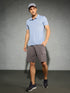 Men Solid Slim Fit Polo T-shirt with TECHNO COOL+