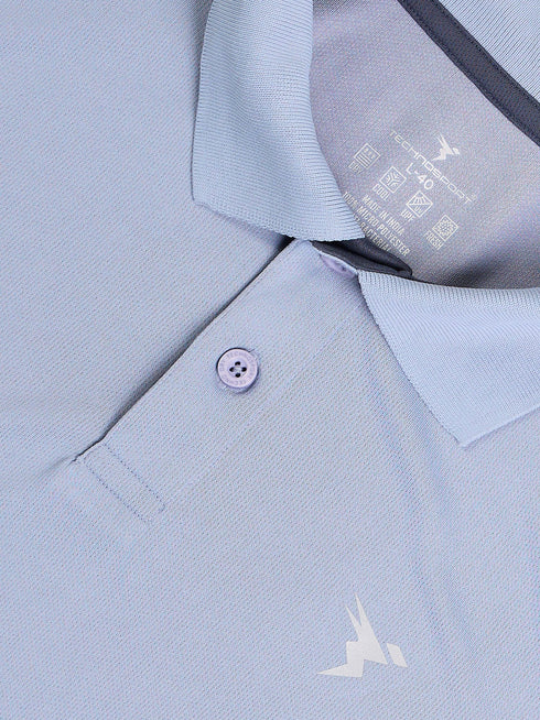 Men Solid Slim Fit Polo T-shirt with TECHNO COOL+