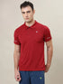 Men Solid Slim Fit Polo T-shirt with TECHNO COOL+