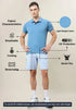 Men Solid Slim Fit Polo T-shirt with TECHNO COOL+