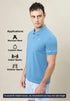 Men Solid Slim Fit Polo T-shirt with TECHNO COOL+