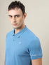 Men Solid Slim Fit Polo T-shirt with TECHNO COOL+