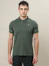 Men Solid Slim Fit Polo T-shirt with TECHNO COOL+