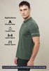 Men Solid Slim Fit Polo T-shirt with TECHNO COOL+
