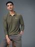 Men Solid Slim Fit Polo Sports T-shirt with MATPIQ