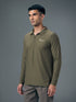 Men Solid Slim Fit Polo Sports T-shirt with MATPIQ