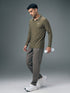 Men Solid Slim Fit Polo Sports T-shirt with MATPIQ
