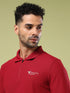 Men Solid Slim Fit Polo Sports T-shirt with MATPIQ