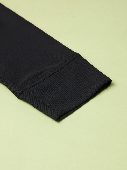 Men Solid Slim Fit Polo Sports T-shirt with MATPIQ