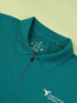 Men Solid Slim Fit Polo Sports T-shirt with MATPIQ