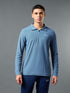 Men Solid Slim Fit Polo Sports T-shirt with MATPIQ