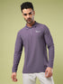 Men Solid Slim Fit Polo Sports T-shirt with MATPIQ