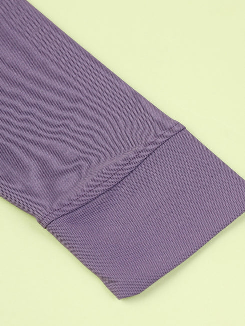 Men Solid Slim Fit Polo Sports T-shirt with MATPIQ