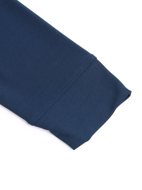 Men Solid Slim Fit Polo Sports T-shirt with MATPIQ