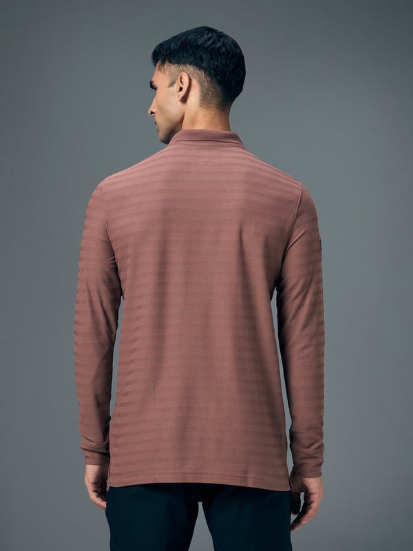 Men Solid Slim Fit Polo Sports T-shirt with MATPIQ