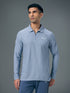 Men Solid Slim Fit Polo Sports T-shirt with MATPIQ