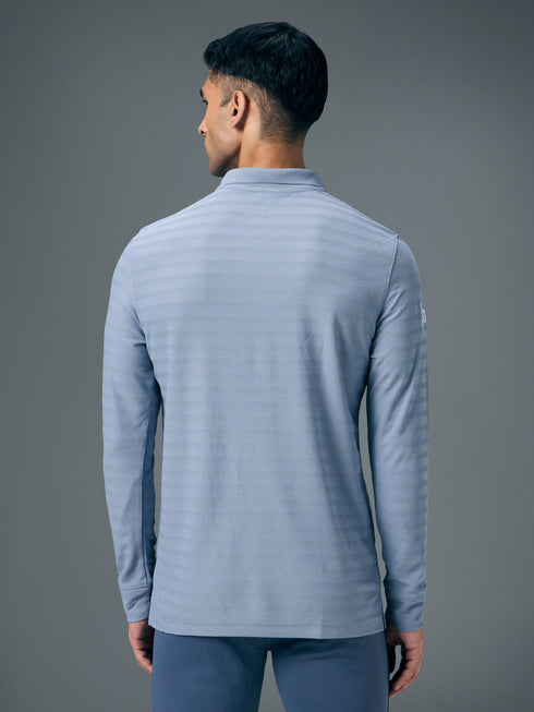 Men Solid Slim Fit Polo Sports T-shirt with MATPIQ