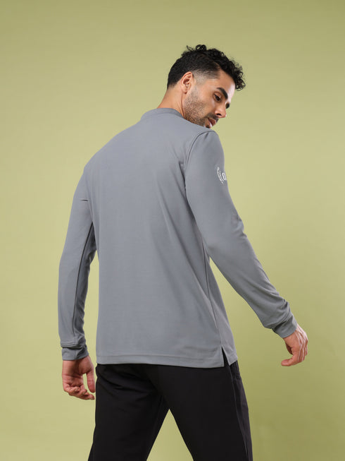 Men Solid Slim Fit Polo Sports T-shirt with MATPIQ