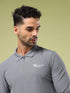Men Solid Slim Fit Polo Sports T-shirt with MATPIQ