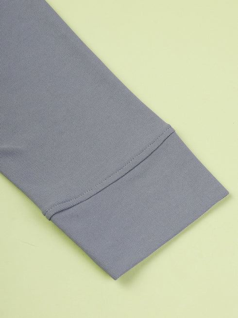 Men Solid Slim Fit Polo Sports T-shirt with MATPIQ