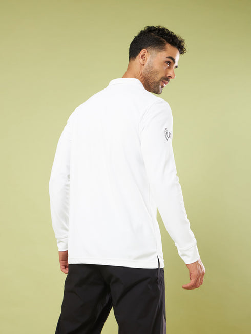 Men Solid Slim Fit Polo Sports T-shirt with MATPIQ