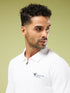 Men Solid Slim Fit Polo Sports T-shirt with MATPIQ