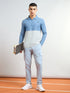 Men Colorblock Slim Fit Polo T-shirt with MATPIQ