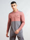 Men Colorblock Slim Fit Polo T-shirt with MATPIQ