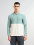 Men Colorblock Slim Fit Polo T-shirt with MATPIQ