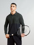 Men Colorblock Slim Fit Polo T-shirt with MATPIQ