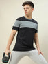 Men Colorblock Slim Fit Crew Neck T-shirt with TECHNO COOL+