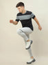 Men Colorblock Slim Fit Crew Neck T-shirt with TECHNO COOL+