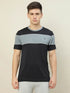 Men Colorblock Slim Fit Crew Neck T-shirt with TECHNO COOL+