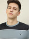Men Colorblock Slim Fit Crew Neck T-shirt with TECHNO COOL+