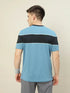 Men Colorblock Slim Fit Crew Neck T-shirt with TECHNO COOL+