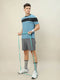 Men Colorblock Slim Fit Crew Neck T-shirt with TECHNO COOL+