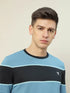 Men Colorblock Slim Fit Crew Neck T-shirt with TECHNO COOL+