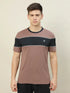Men Colorblock Slim Fit Crew Neck T-shirt with TECHNO COOL+