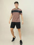 Men Colorblock Slim Fit Crew Neck T-shirt with TECHNO COOL+