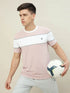 Men Colorblock Slim Fit Crew Neck T-shirt with TECHNO COOL+