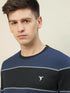 Men Colorblock Slim Fit Crew Neck T-shirt with TECHNO COOL+