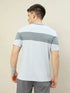 Men Colorblock Slim Fit Crew Neck T-shirt with TECHNO COOL+