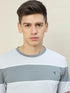 Men Colorblock Slim Fit Crew Neck T-shirt with TECHNO COOL+