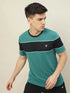Men Colorblock Slim Fit Crew Neck T-shirt with TECHNO COOL+