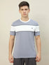 Men Colorblock Slim Fit Crew Neck T-shirt with TECHNO COOL+