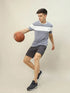 Men Colorblock Slim Fit Crew Neck T-shirt with TECHNO COOL+