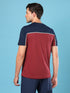 Men Colorblock Slim Fit Crew Neck T-shirt with TECHNO COOL+