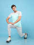 Men Colorblock Slim Fit Crew Neck T-shirt with TECHNO COOL+