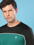 Men Colorblock Slim Fit Crew Neck T-shirt with TECHNO COOL+