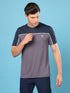 Men Colorblock Slim Fit Crew Neck T-shirt with TECHNO COOL+